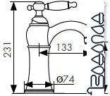 Смеситель Kaiser Retro 31411