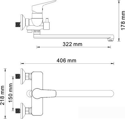 Смеситель Wasserkraft Lippe 4502L