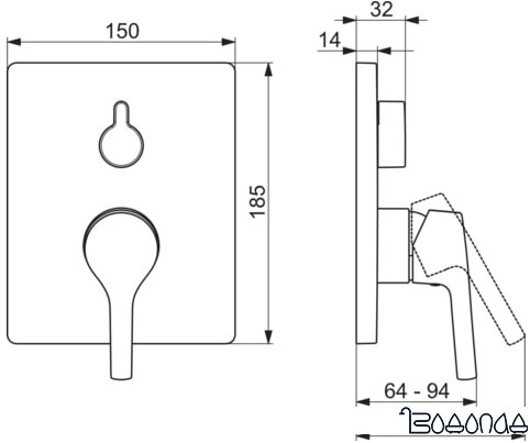 Смеситель Oras Saga Style 3988H фото 2