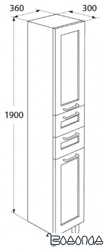 IDDIS Шкаф-пенал SEN3600i97