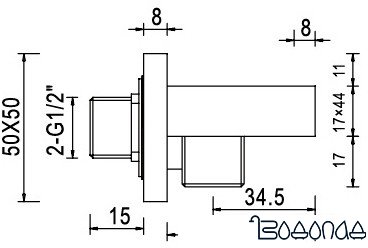 Держатель душевой лейки RGW SP-182