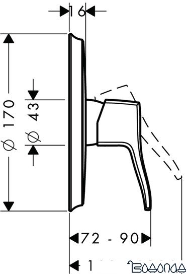 Смеситель Hansgrohe Metris Classic 31676000