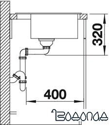 Кухонная мойка Blanco Dalago 5 (антрацит) [518521]