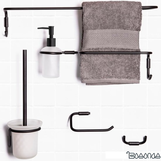 Набор для туалета Rubineta Mini 670116 (черный)