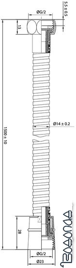 Душевой шланг IDDIS 030S15Bi19 фото 4
