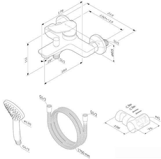 Смеситель AM.PM X-Joy F85A15000