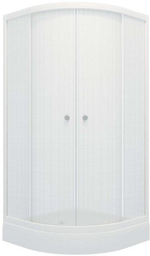 Душевой уголок Triton Стандарт В1 90x90 (белый лен)