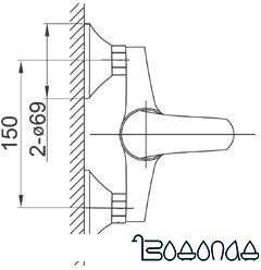 Смеситель Ferro Vasto BVA77