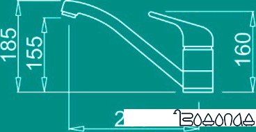 Смеситель Elleci Minerva Bianco Titano G68