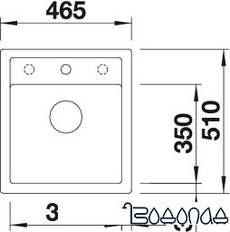 Кухонная мойка Blanco DALAGO 45 (жасмин) [517161] фото 2