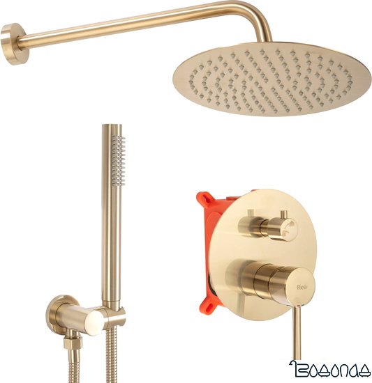 Душевая система Rea Lungo Matt Gold REA-P4160