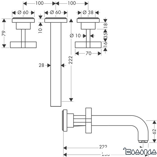 Смеситель Axor Citterio 39143000