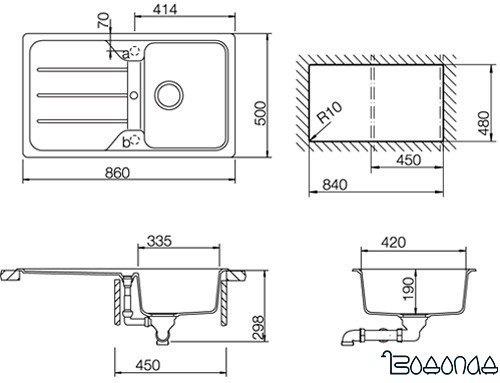 Кухонная мойка TEKA Simpla 45 TG (белый)