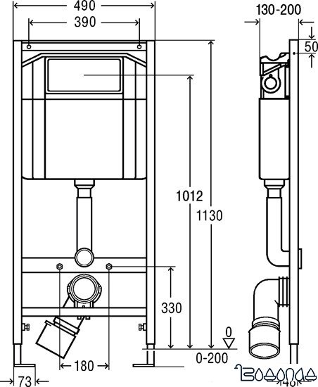 Инсталляция для унитаза Viega Eco [606688]