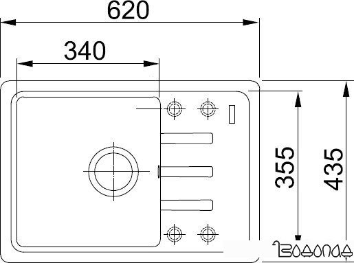 Кухонная мойка Franke Malta BSG 611-62 (бежевый) [114.0391.170]