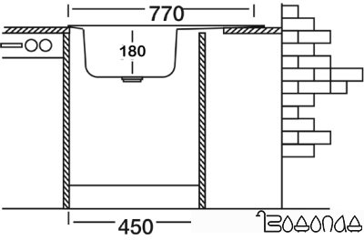 Кухонная мойка Kromevye EX 159 D Кухонная мойка Kromevye EX 159 D