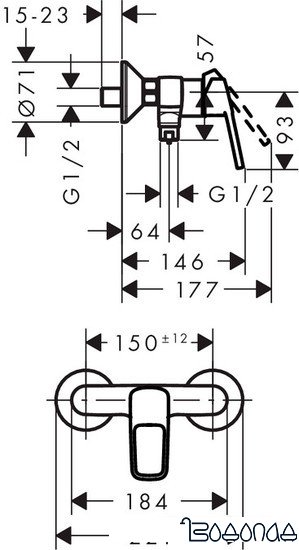 Смеситель Hansgrohe Logis Loop [71247000]