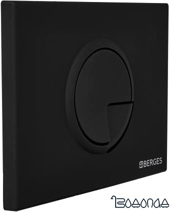 Панель смыва Berges Wasserhaus Novum R5 Soft Touch (черный)
