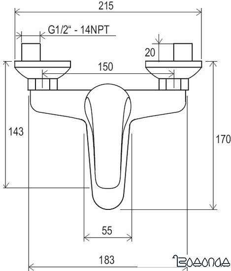 Смеситель Ravak Rosa-RS 022.00/150 [X070011] фото 4