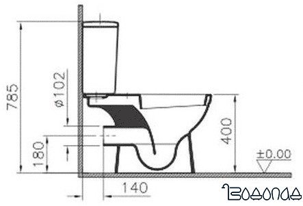 Унитаз Vitra Normus (9705B003-7200)