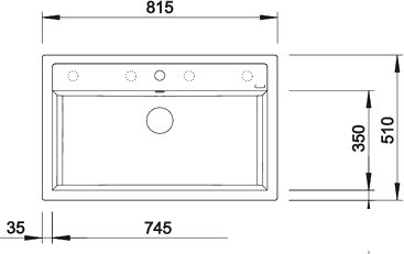 Кухонная мойка Blanco Dalago 8 (алюметаллик) [516630]
