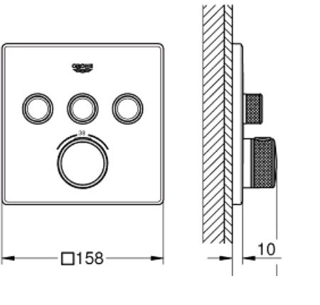 Смеситель Grohe Grohtherm SmartControl 29126000