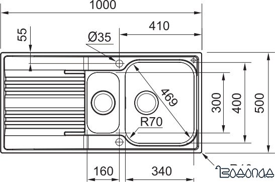 Кухонная мойка Franke Smart SRX 651