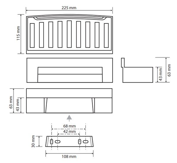 Мыльница Bemeta Cytro 102208292