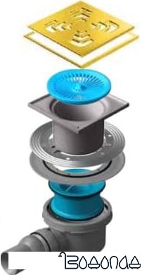 Трап/канал Pestan Confluo Standard Drops 1 Gold фото 1