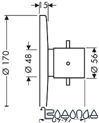 Смеситель Axor Starck Highflow 10715000