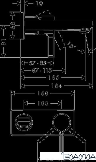 Смеситель Hansgrohe Metris S 31162000