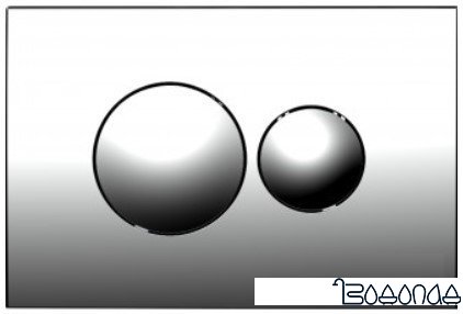 Панель смыва Loranto 7312 (хром глянец)