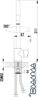 Смеситель Lemark plus STRIKE LM1105C фото 3