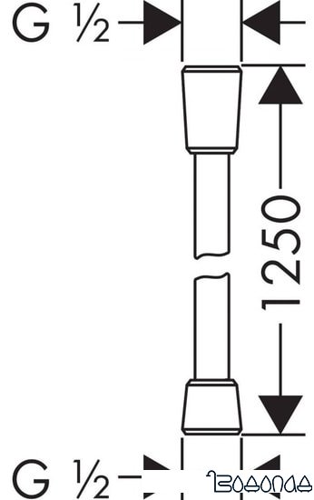 Душевой шланг Hansgrohe Isiflex 28272340