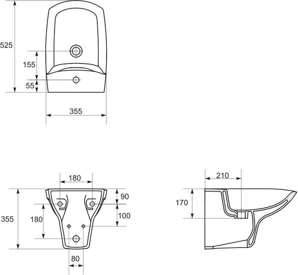 Биде Cersanit Carina [K31-010]
