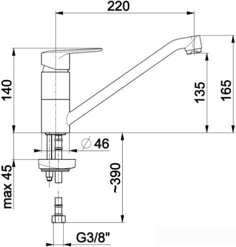 Смеситель Armatura German 4513-915-00
