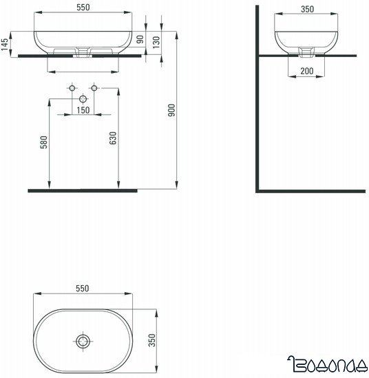 Умывальник Deante Peonia CDE 6U6S фото 2