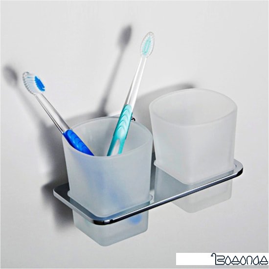 Набор стаканов для зубной щетки и пасты Wasserkraft Leine K-5028D фото 2