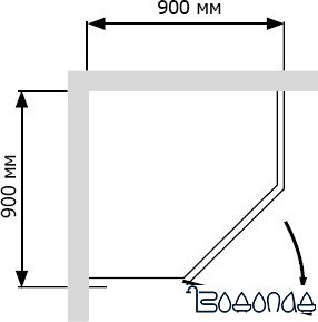 Душевой уголок RGW PA-81 90x90 (матовое стекло) фото 3