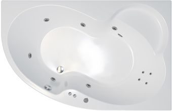 Ванна Triton Мари гидромассажная 170х110R Стандарт