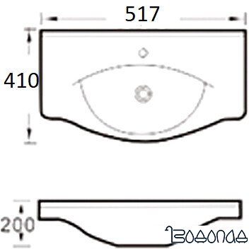 Умывальник Aquaceramika Allure AC50Z