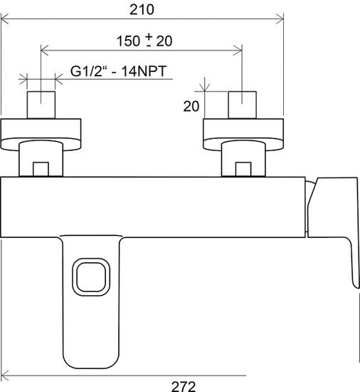 Смеситель Ravak 10° TD 022.00 /150 [X070065] фото 3