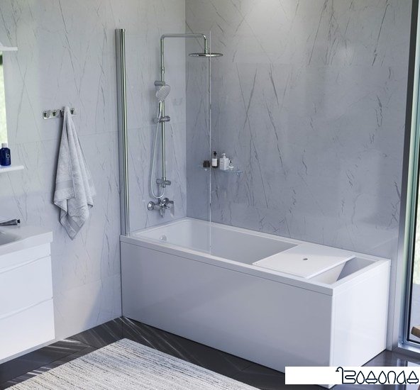 Душевая шторка AM.PM Gem W90BS-D080-140CT