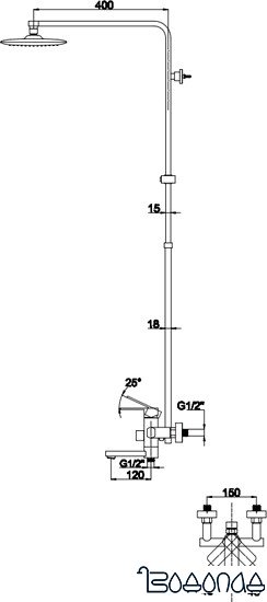 Душевая система Kaiser 34182 фото 2