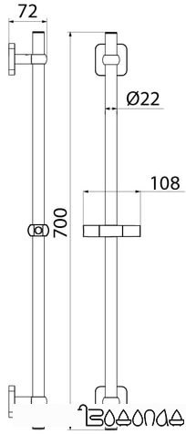 Душевая штанга IDDIS Bild BIL7000i17