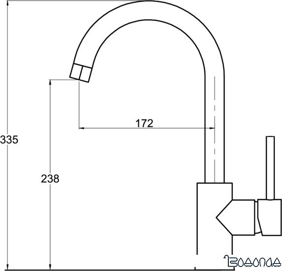 Смеситель Aquasanita Sabia 5523 (бронзовый)