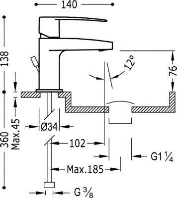 Смеситель Tres 20410301D