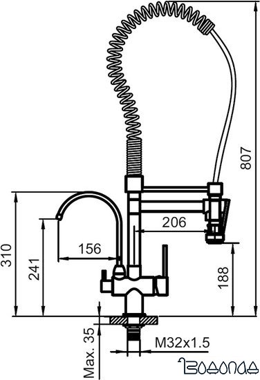 Смеситель Ahti Kemi KM803020 фото 4