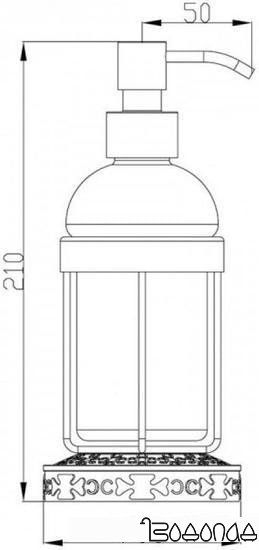 Держатель для дозатора мыла ZorG AZR 25 SL