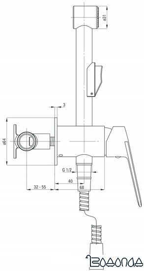 Смеситель Deante Jasmin BGJ 034M